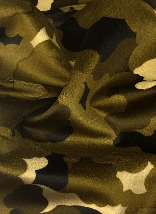 Бархат (н) орнамент милитари - в интернет-магазине тканей Тессутидея арт. 01-4640