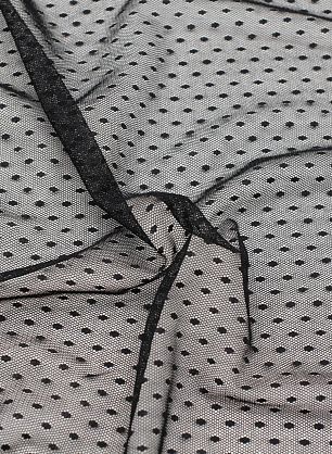 Плательная сетка с вкраплениями (о) черная - в интернет-магазине тканей Тессутидея арт. 03-7382
