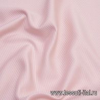 Плательная стрейч дабл (о) розовая диагональная полоска - итальянские ткани Тессутидея арт. 03-6686
