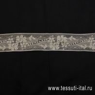 Кружево ш-2,5см бежевое - итальянские ткани Тессутидея арт. F-6317