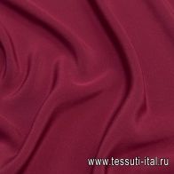 Шелк кади (о) бордовый - итальянские ткани Тессутидея арт. 10-2051