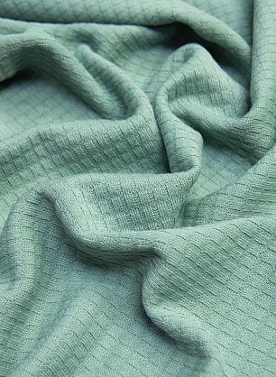 Трикотаж фактурный (о) светло-серо-зеленый - в интернет-магазине тканей Тессутидея арт. 13-1433
