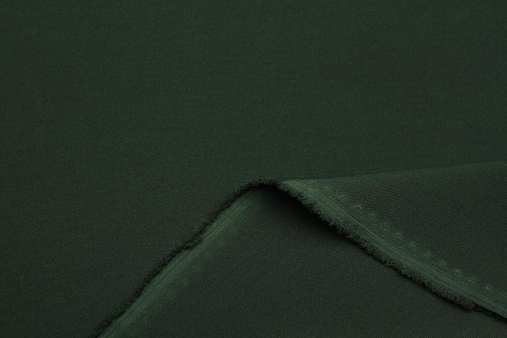 Плательная кади (о) темно-зеленая - итальянские ткани Тессутидея арт. 03-7423