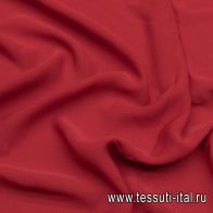 Крепдешин (о) темно-красный - итальянские ткани Тессутидея арт. 10-2885