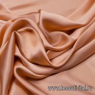 Шелк атлас (о) персиковый - итальянские ткани Тессутидея арт. 02-8515