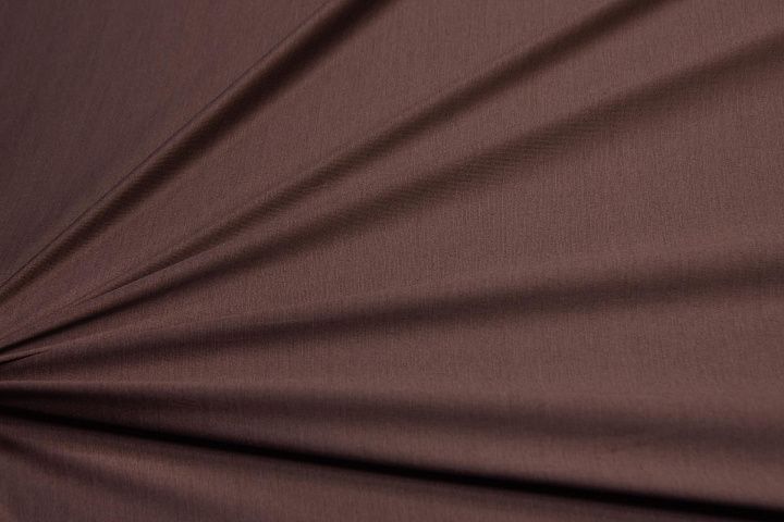 Трикотаж хлопок (о) шоколадный - итальянские ткани Тессутидея арт. 12-0981