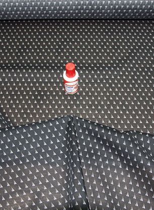 Сорочечная Super fine (н) бело-голубые треугольники на синем Brioni - в интернет-магазине тканей Тессутидея арт. 01-2573