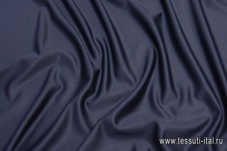 Трикотаж дабл (о) темно-синий - итальянские ткани Тессутидея арт. 13-1526