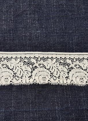 Кружево (о) светло-бежевое ш-4см - в интернет-магазине тканей Тессутидея арт. 01-4584