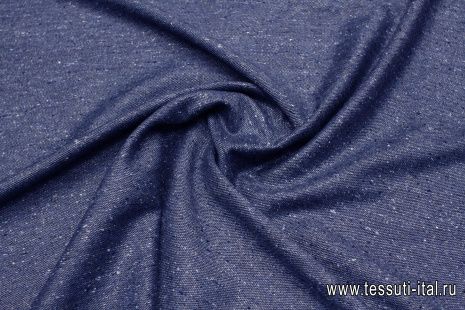 Костюмная твид (о) светло-синяя меланж - итальянские ткани Тессутидея арт. 05-4647