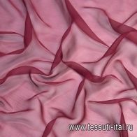 Шифон (о) бордовый - итальянские ткани Тессутидея арт. 10-1147