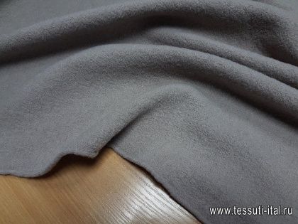 Трикотаж шерсть лоден водоотталкивающий (о) бежево-серый Piacenza - итальянские ткани Тессутидея арт. 15-0767