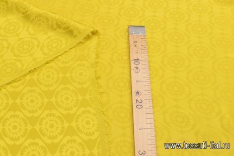 Плательная жаккардовая (о) желтая - итальянские ткани Тессутидея арт. 03-6768