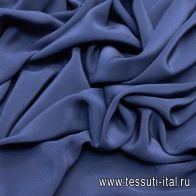 Крепдешин (о) темно-синий - итальянские ткани Тессутидея арт. 02-8841