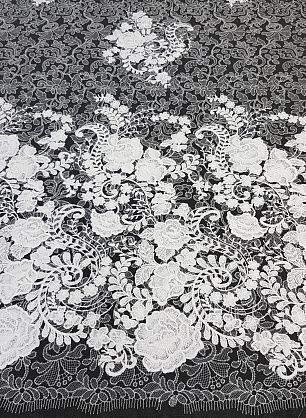 Кружевное полотно (о) белое в стиле Scervino - в интернет-магазине тканей Тессутидея арт. 03-6227