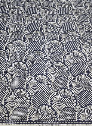 Кружевное полотно (о) синее Solstiss - в интернет-магазине тканей Тессутидея арт. 03-5371