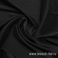 Подкладочная стрейч (о) черная - итальянские ткани Тессутидея арт. 07-1510