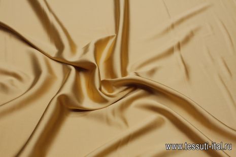 Шелк атлас стрейч (о) мокрый песок - итальянские ткани Тессутидея арт. 10-3316