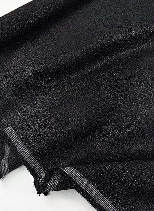 Шанель с люрексом (о) черная - в интернет-магазине тканей Тессутидея арт. 03-7506