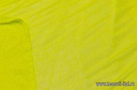 Трикотаж шерсть с вискозой (о) желтый - итальянские ткани Тессутидея арт. 15-0829