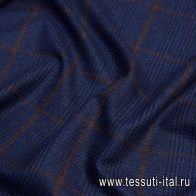 Костюмная (н) сине-черно-коричневая клетка - итальянские ткани Тессутидея арт. 05-3829