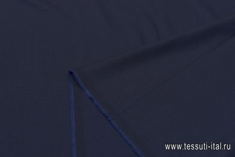Костюмная фактурная (о) темно-синяя - итальянские ткани Тессутидея арт. 05-4275