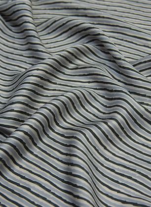 Плательная вискоза (н) серо-черная полоска  - в интернет-магазине тканей Тессутидея арт. 04-1347