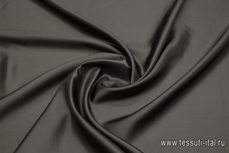 Подкладочная вискоза (о) серо-коричневая - итальянские ткани Тессутидея арт. 08-1471
