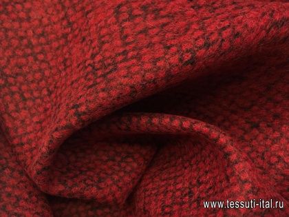 Костюмная (н) красно-черная - итальянские ткани Тессутидея арт. 05-2768