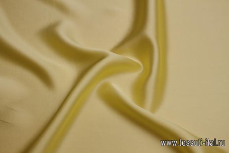 Шелк атлас (о) желтый - итальянские ткани Тессутидея арт. 10-3252