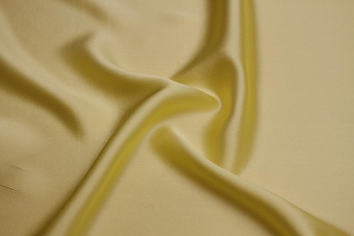 Шелк атлас (о) желтый - итальянские ткани Тессутидея арт. 10-3252