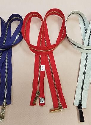 Молния металл разъемная два замка 90-100см - в интернет-магазине тканей Тессутидея арт. F-4926