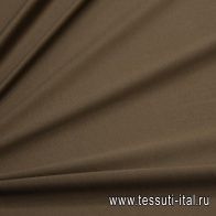 Трикотаж хлопок (о) коричнево-зеленый - итальянские ткани Тессутидея арт. 12-0980
