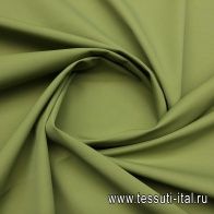 Плательная стрейч (о) оливковая - итальянские ткани Тессутидея арт. 03-4723