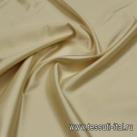 Плащевая с водоотталкивающим покрытием (о) молочная - итальянские ткани Тессутидея арт. 11-0446