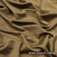 Трикотаж шерсть с шелком (о) коричневый - итальянские ткани Тессутидея арт. 15-0857