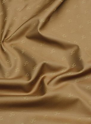 Подкладочная для сумок с логотипом (о) коричневая - в интернет-магазине тканей Тессутидея арт. 07-1438