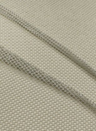 Плательная сетка (о) светло-серая с с бесцветными стразами - в интернет-магазине тканей Тессутидея арт. 03-7433