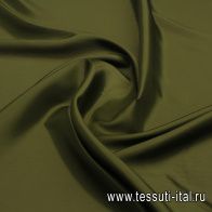Подкладочная вискоза (о) хаки - итальянские ткани Тессутидея арт. 08-1449