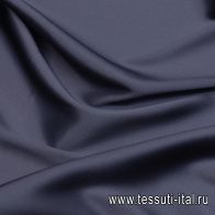 Шелк атлас стрейч (о) темно-синий - итальянские ткани Тессутидея арт. 10-2903