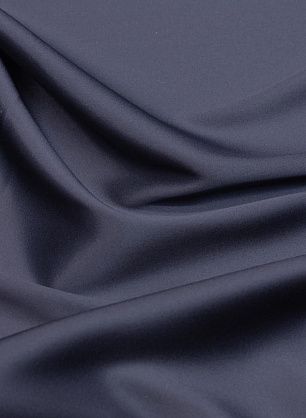 Шелк атлас стрейч (о) темно-синий - в интернет-магазине тканей Тессутидея арт. 10-2903