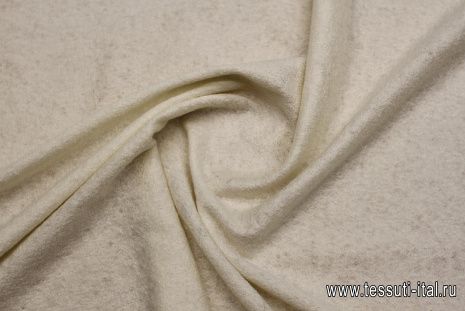 Трикотаж лоден (о) молочный - итальянские ткани Тессутидея арт. 15-1121