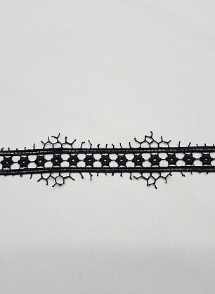 Кружево макраме (о) темно-синее ш-2см - итальянские ткани Тессутидея 03-4445