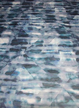 Плащевая (н) сине-бело-сиреневый орнамент ш-150см - в интернет-магазине тканей Тессутидея арт. 11-0315