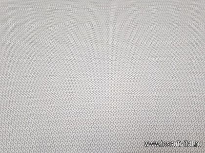Джерси (н) серый орнамент на айвори - итальянские ткани Тессутидея арт. 12-0851