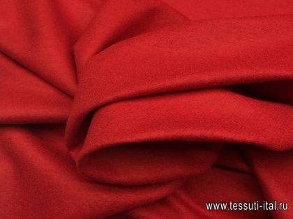 Костюмная лоден (о) красная - итальянские ткани Тессутидея арт. 05-2639