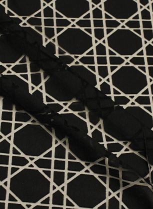 Трикотаж деворе (о) черный - в интернет-магазине тканей Тессутидея арт. 13-1641