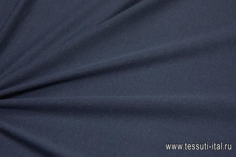 Футер (о) темно-серо-синий с белыми вкраплениями - итальянские ткани Тессутидея арт. 13-1509