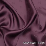 Подкладочная (о) баклажановая - итальянские ткани Тессутидея арт. 08-1247