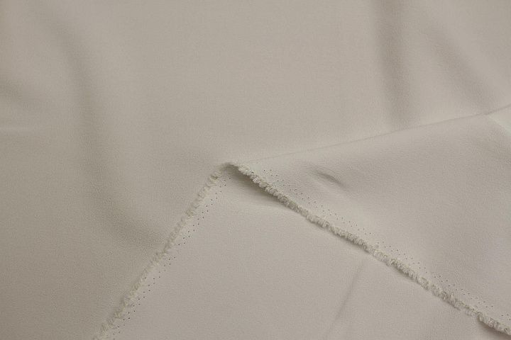 Плательная кади вискоза+ацетат (о) белая - итальянские ткани Тессутидея арт. 03-7103